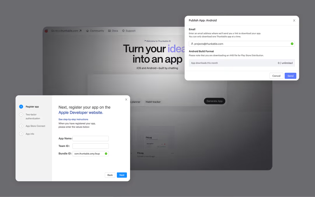 App screenshot preview